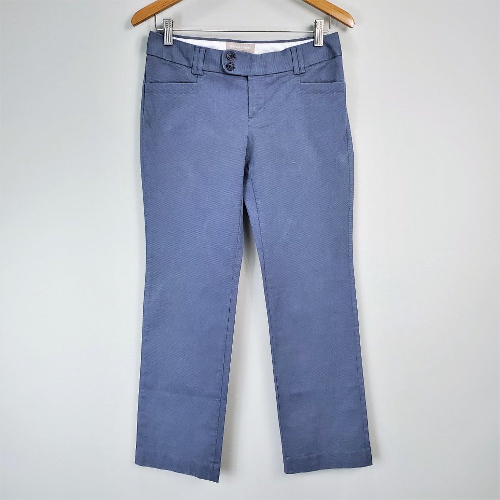 Banana Republic Blue Chambray Straight Leg Martin Fit Pants Women’s Size 4P